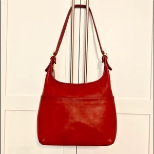 Classic Coach Red Hobo in Pristine Condition